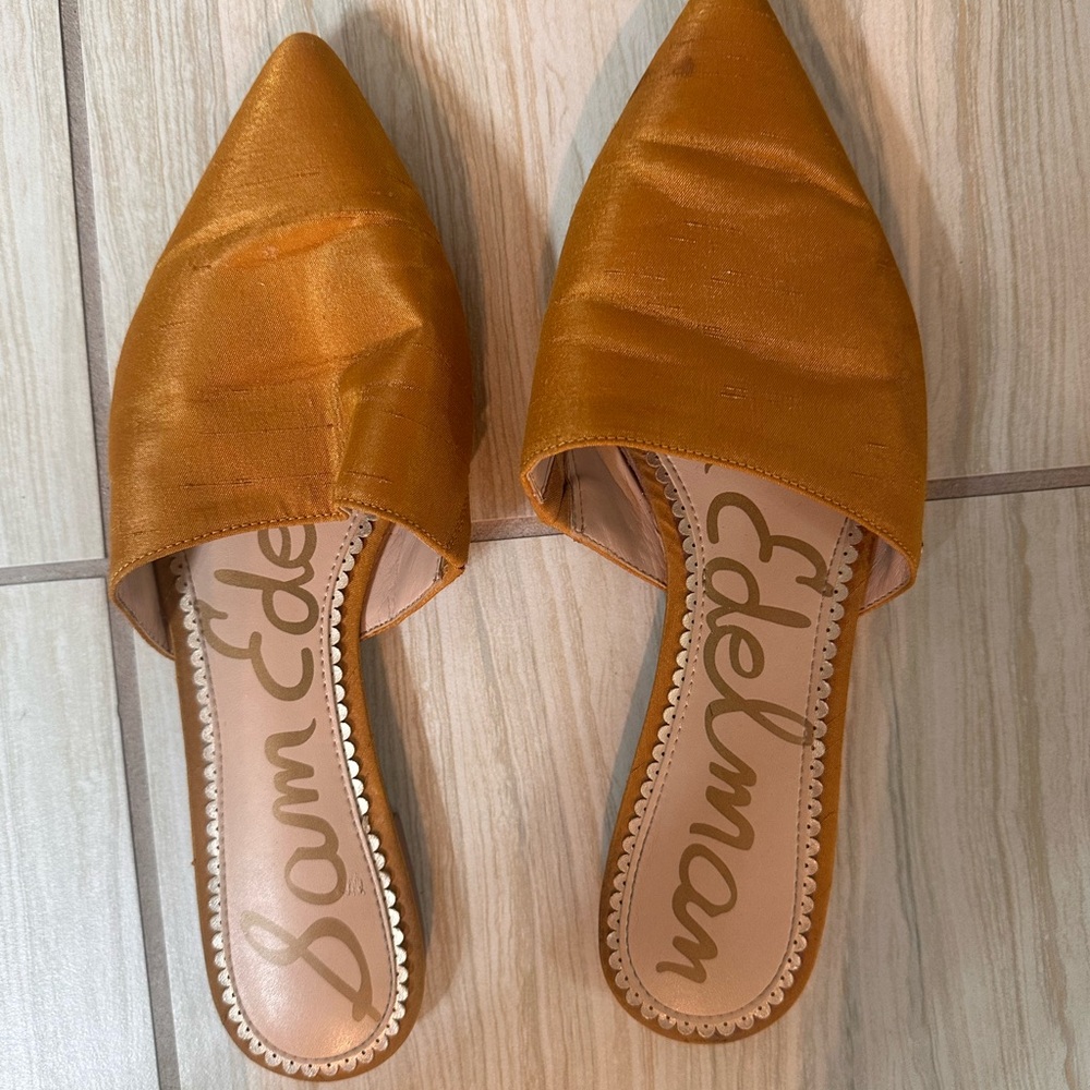 Sam Edelman Women's Orange Mules